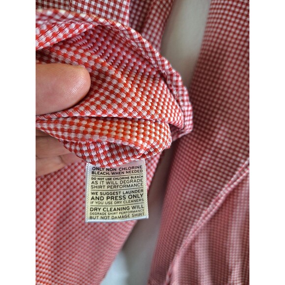 MIZZEN + MAIN Leeward Shirt Men's Sz Large Trim Fit Button Up Long Sleeve Plaid - Picture 7 of 8